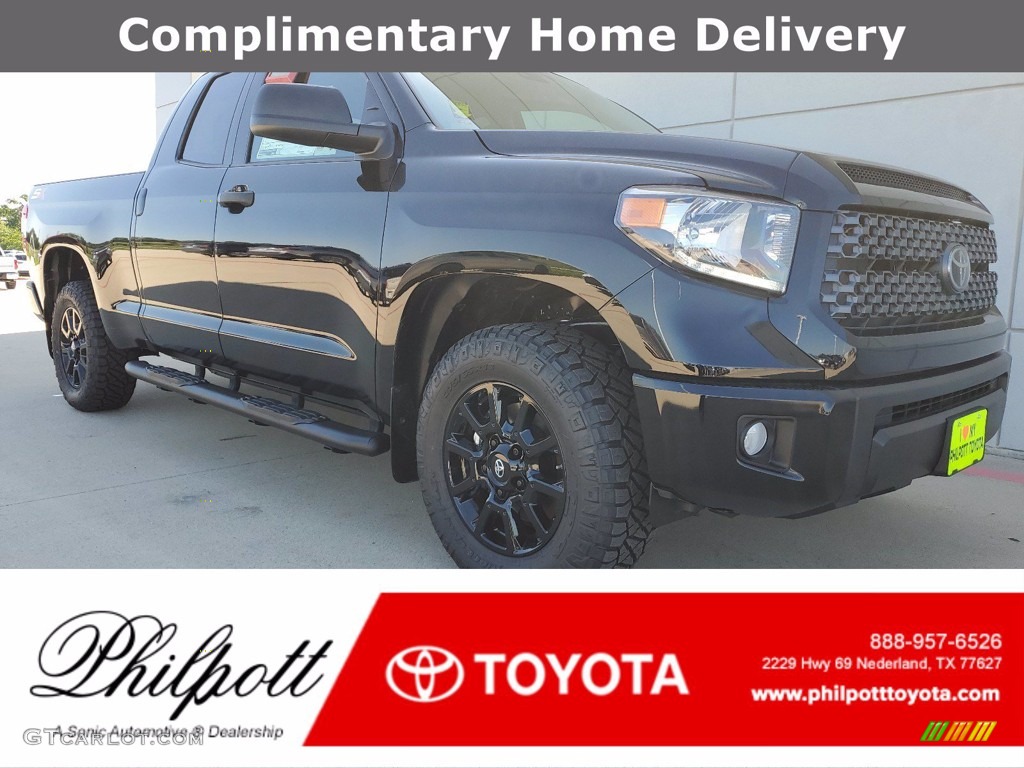 2021 Tundra SR Double Cab - Midnight Black Metallic / Graphite photo #1