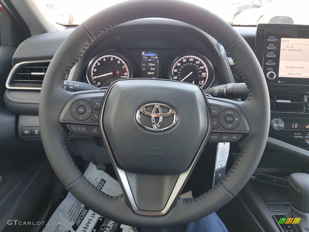 2021 Toyota Camry SE Black Steering Wheel Photo #141742711