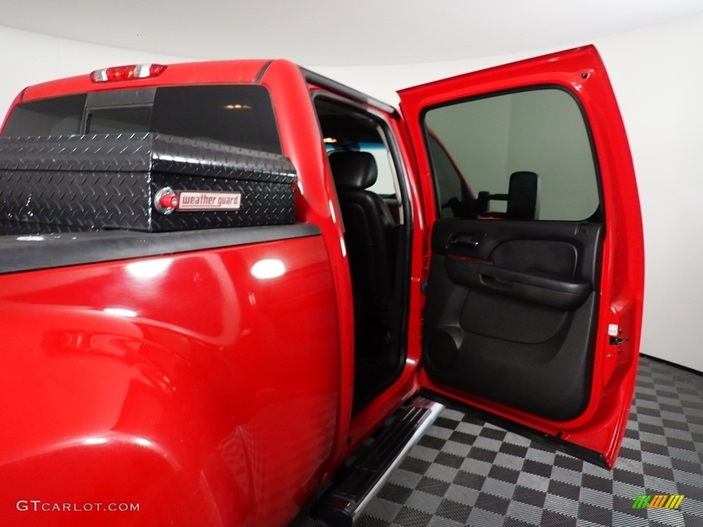 2014 Sierra 3500HD SLT Crew Cab 4x4 Dually - Fire Red / Ebony photo #28