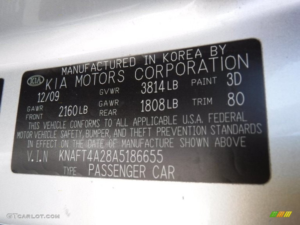 2010 Forte LX - Bright Silver / Stone photo #24