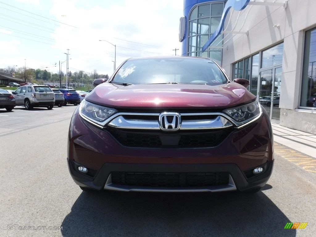2019 CR-V EX AWD - Basque Red Pearl II / Gray photo #5