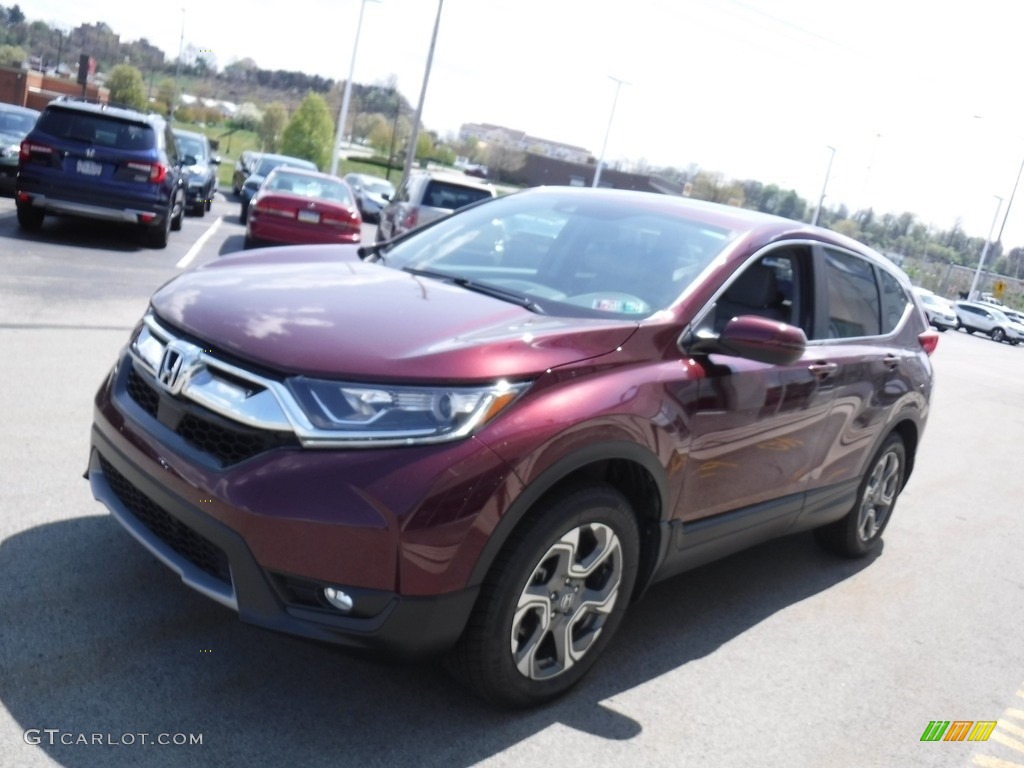2019 CR-V EX AWD - Basque Red Pearl II / Gray photo #6