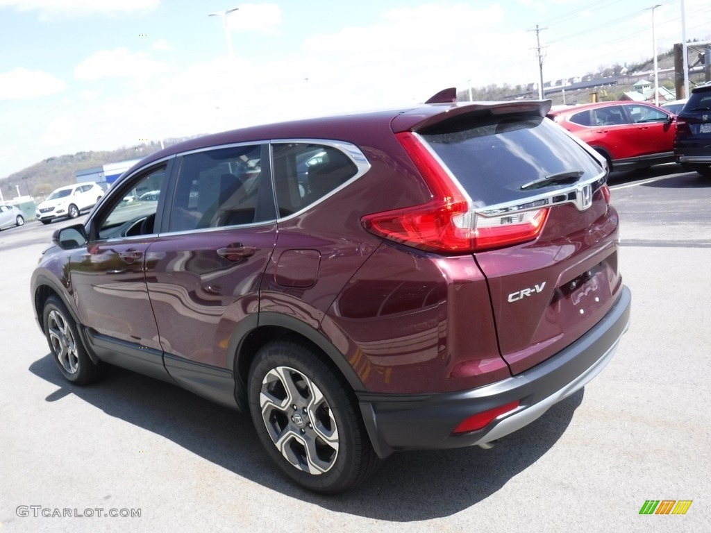2019 CR-V EX AWD - Basque Red Pearl II / Gray photo #8