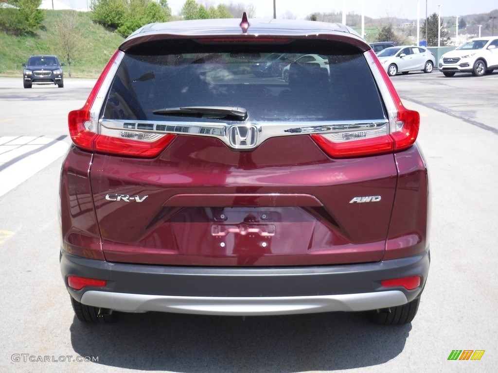 2019 CR-V EX AWD - Basque Red Pearl II / Gray photo #9