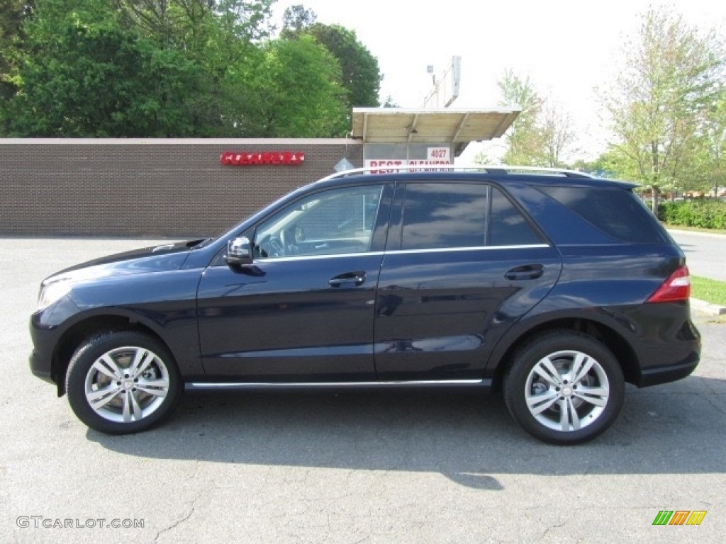 2014 ML 350 4Matic - Lunar Blue Metallic / Almond Beige photo #7