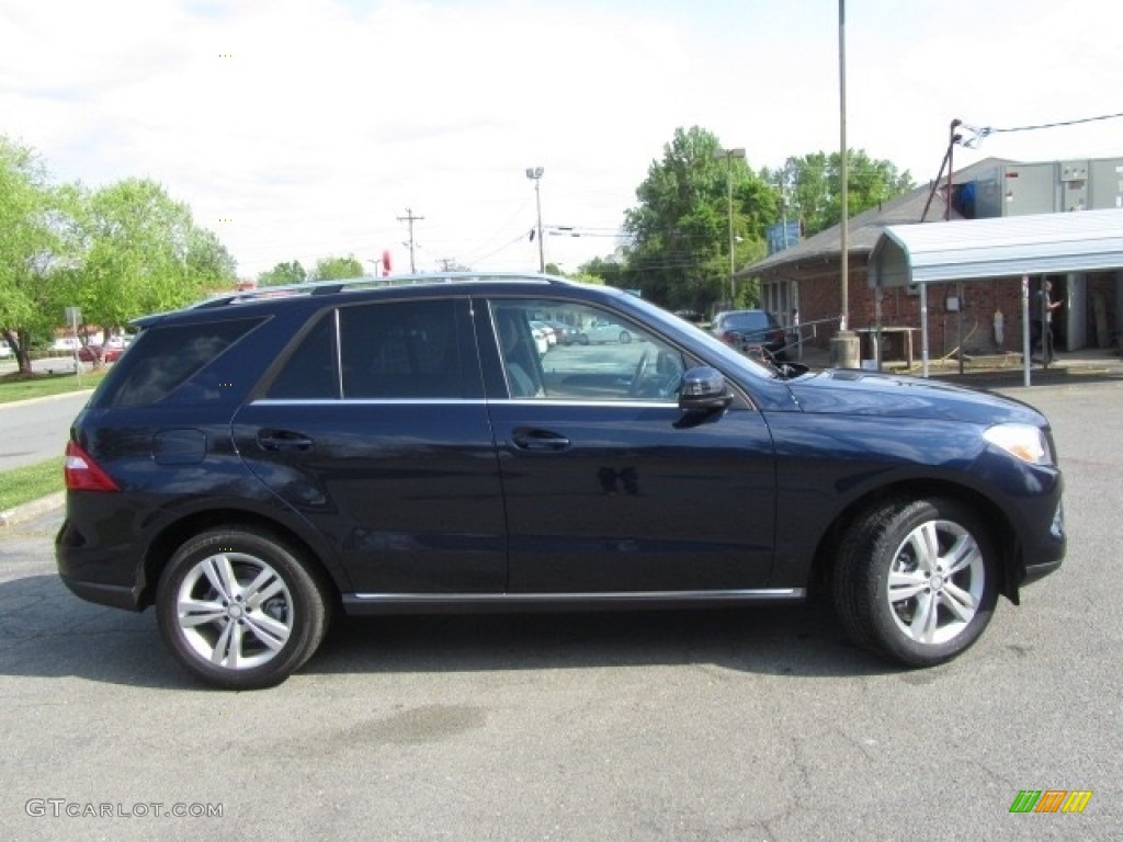 2014 ML 350 4Matic - Lunar Blue Metallic / Almond Beige photo #11