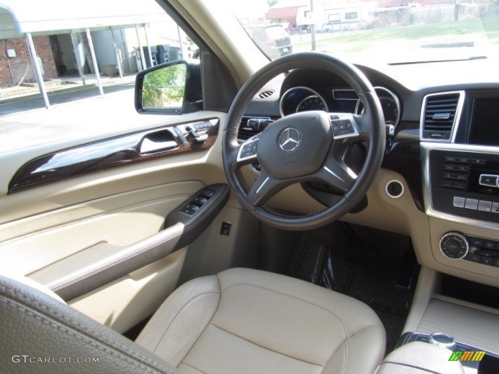 2014 ML 350 4Matic - Lunar Blue Metallic / Almond Beige photo #12