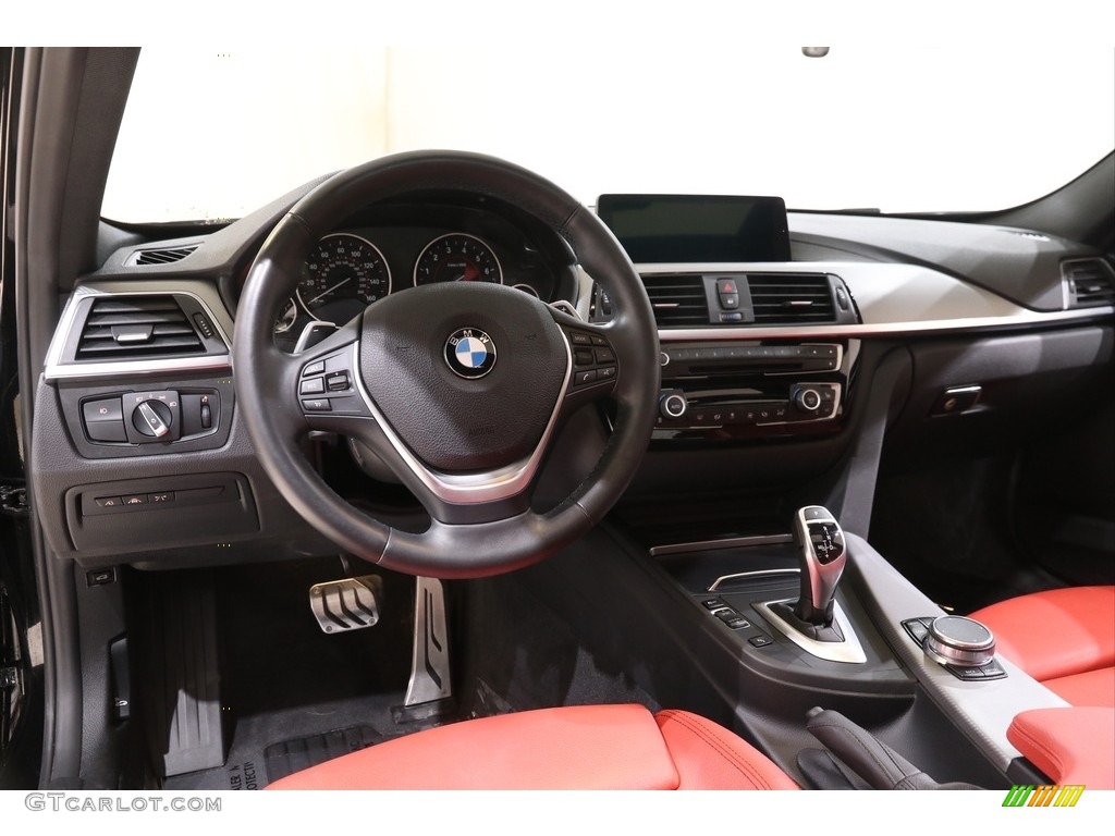2018 BMW 3 Series 340i xDrive Sedan Coral Red Dashboard Photo #141746676