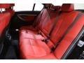 2018 BMW 3 Series Coral Red Interior Rear Seat Photo