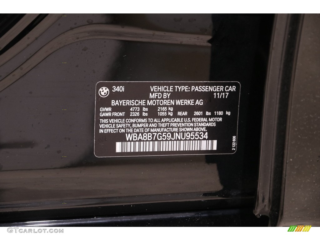 2018 3 Series 340i xDrive Sedan - Jet Black / Coral Red photo #22