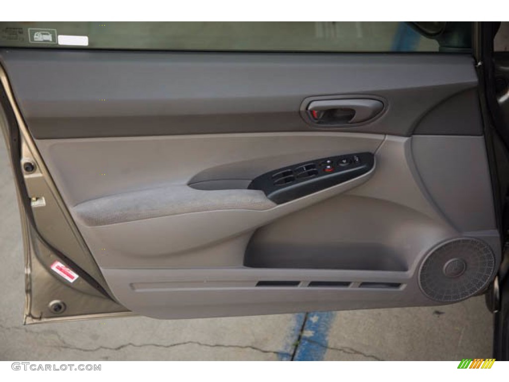 2008 Honda Civic DX Sedan Gray Door Panel Photo #141747311