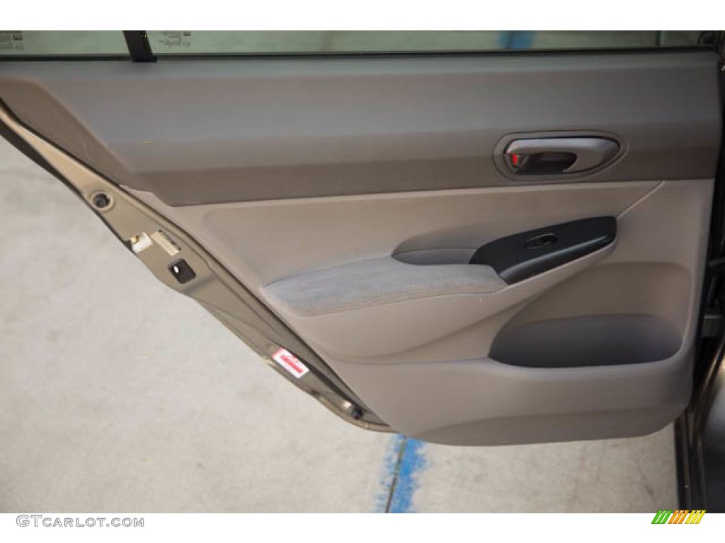 2008 Honda Civic DX Sedan Gray Door Panel Photo #141747338
