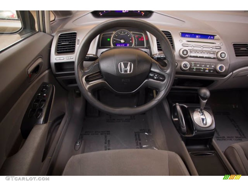 2008 Honda Civic DX Sedan Gray Dashboard Photo #141747481