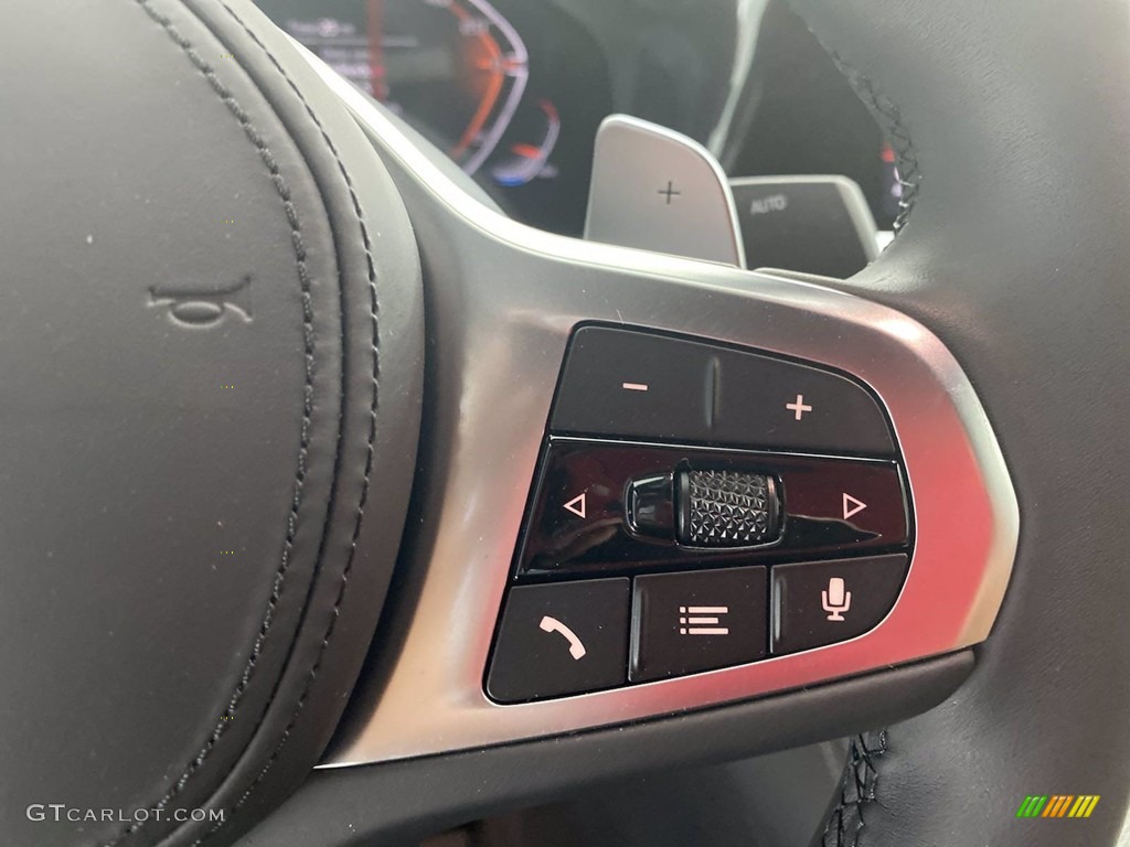 2021 BMW 4 Series M440i Convertible Cognac Steering Wheel Photo #141747589