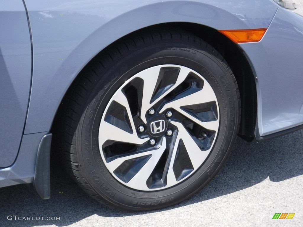 2018 Civic LX Hatchback - Sonic Gray Metallic / Black photo #3