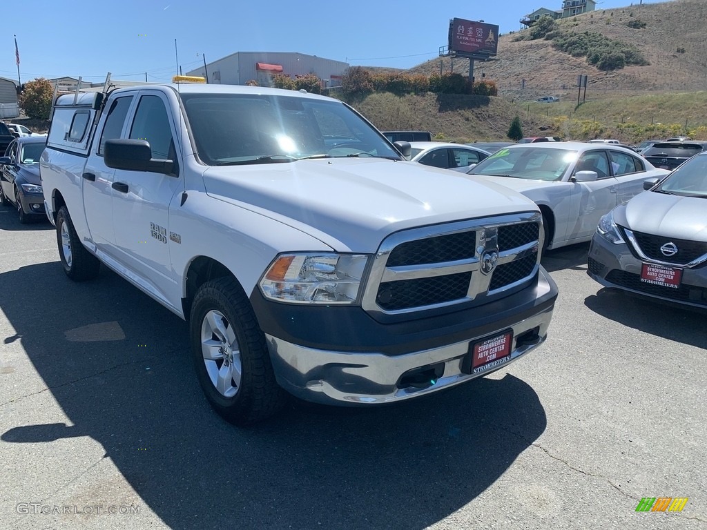 2015 1500 Tradesman Quad Cab 4x4 - Bright White / Black/Diesel Gray photo #1