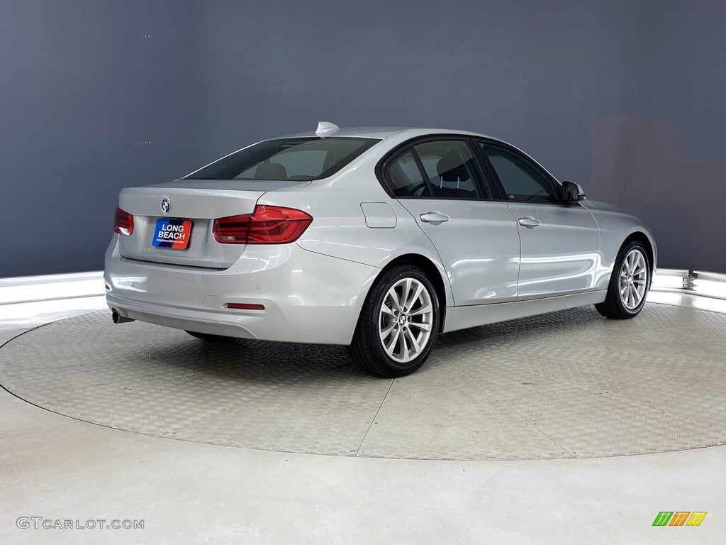 2018 3 Series 320i Sedan - Glacier Silver Metallic / Black photo #5