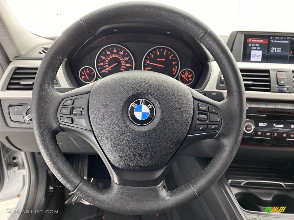 2018 3 Series 320i Sedan - Glacier Silver Metallic / Black photo #17