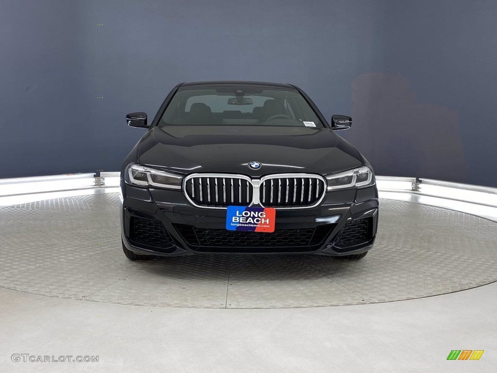 2021 5 Series 530i Sedan - Black Sapphire Metallic / Black photo #2
