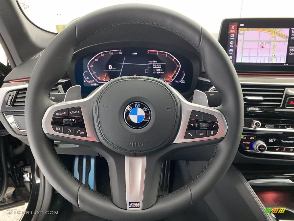 2021 5 Series 530i Sedan - Black Sapphire Metallic / Black photo #14