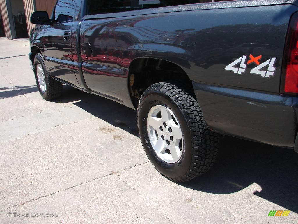 2005 Silverado 1500 Z71 Regular Cab 4x4 - Dark Gray Metallic / Dark Charcoal photo #6