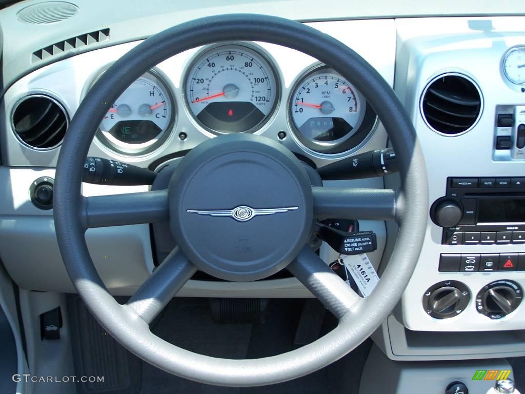 2007 PT Cruiser Touring Convertible - Cool Vanilla White / Pastel Slate Gray photo #26