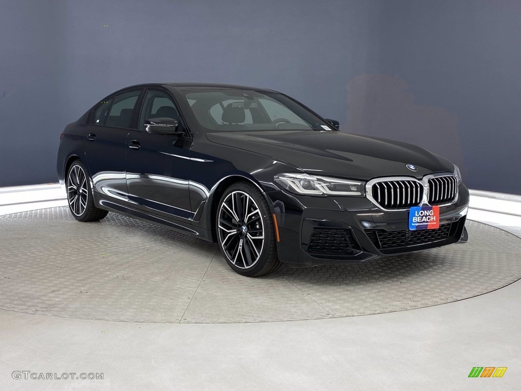 2021 5 Series 530i Sedan - Black Sapphire Metallic / Black photo #27