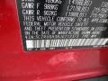  2018 HR-V LX AWD Milano Red Color Code R81