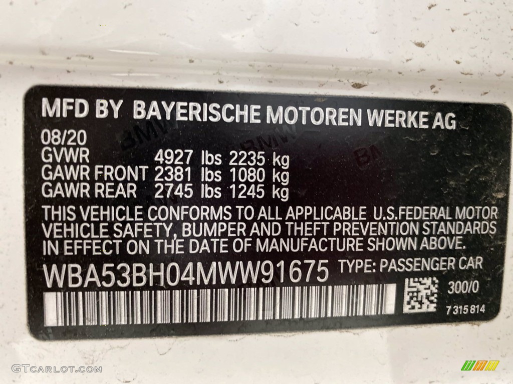 2021 5 Series 530i Sedan - Alpine White / Black photo #25