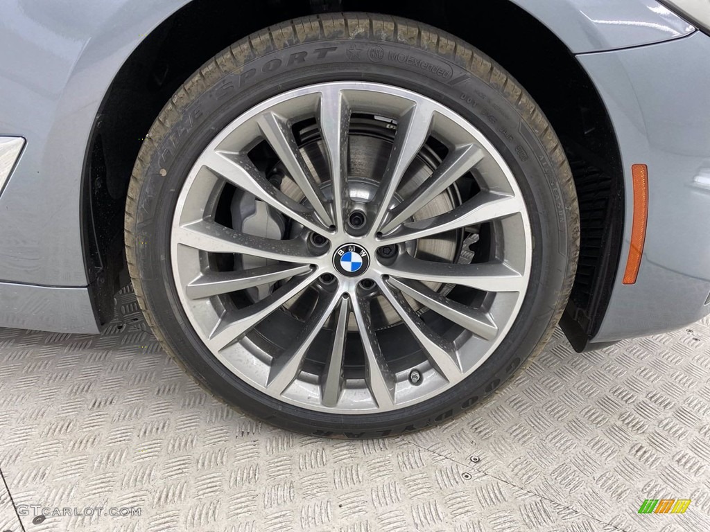 2021 5 Series 530e Sedan - Bluestone Metallic / Black photo #3