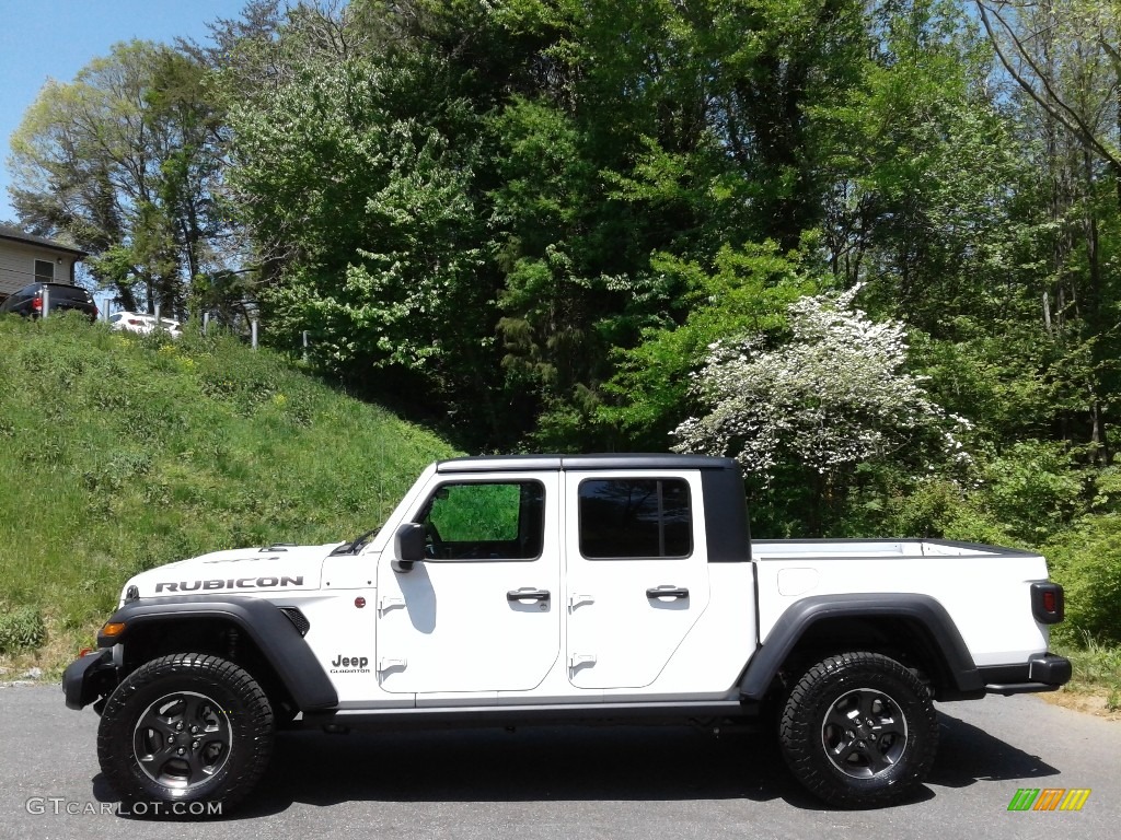 2021 Gladiator Rubicon 4x4 - Bright White / Black photo #1