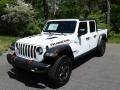2021 Bright White Jeep Gladiator Rubicon 4x4  photo #2