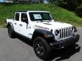 2021 Bright White Jeep Gladiator Rubicon 4x4  photo #4
