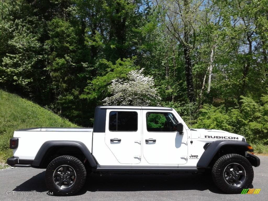 2021 Gladiator Rubicon 4x4 - Bright White / Black photo #5