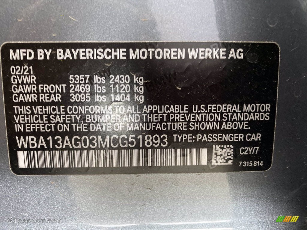 2021 5 Series 530e Sedan - Bluestone Metallic / Black photo #25