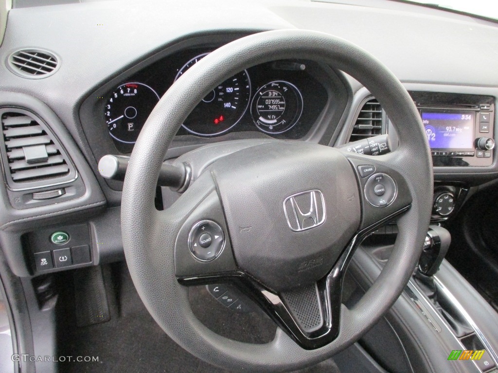 2018 Honda HR-V LX AWD Black Steering Wheel Photo #141754032