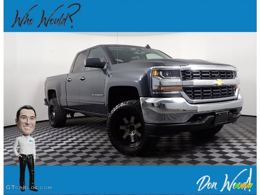 2019 Silverado LD LT Double Cab 4x4 - Graphite Metallic / Jet Black photo #1