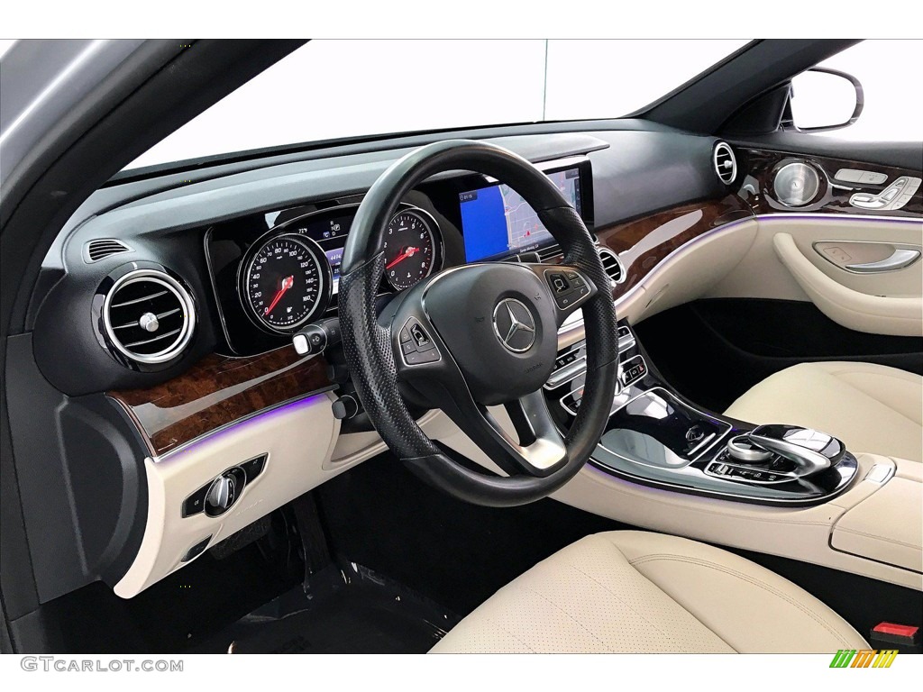 Macchiato Beige/Black Interior 2018 Mercedes-Benz E 300 Sedan Photo #141755346