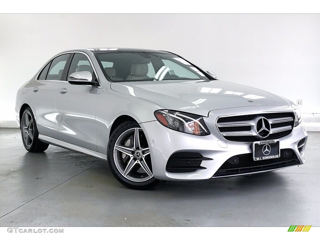 Iridium Silver Metallic 2018 Mercedes-Benz E 300 Sedan Exterior Photo #141755775