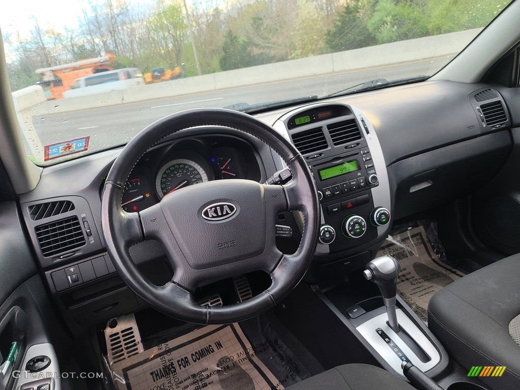 2007 Kia Spectra Spectra5 SX Wagon Black Dashboard Photo #141760545