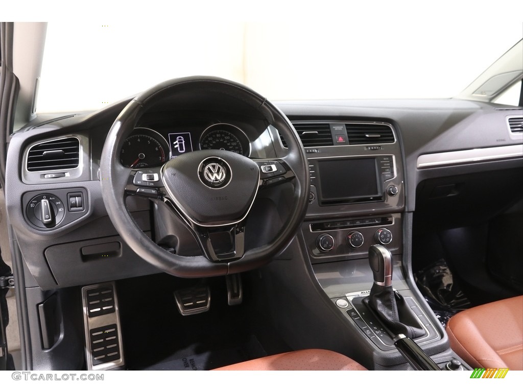 2017 Volkswagen Golf Alltrack S 4Motion Marrakesh Brown Dashboard Photo #141763283