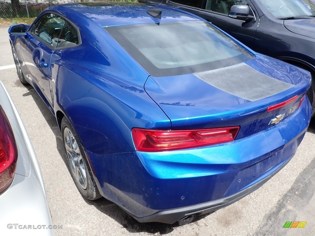2018 Camaro LT Coupe - Hyper Blue Metallic / Jet Black photo #2