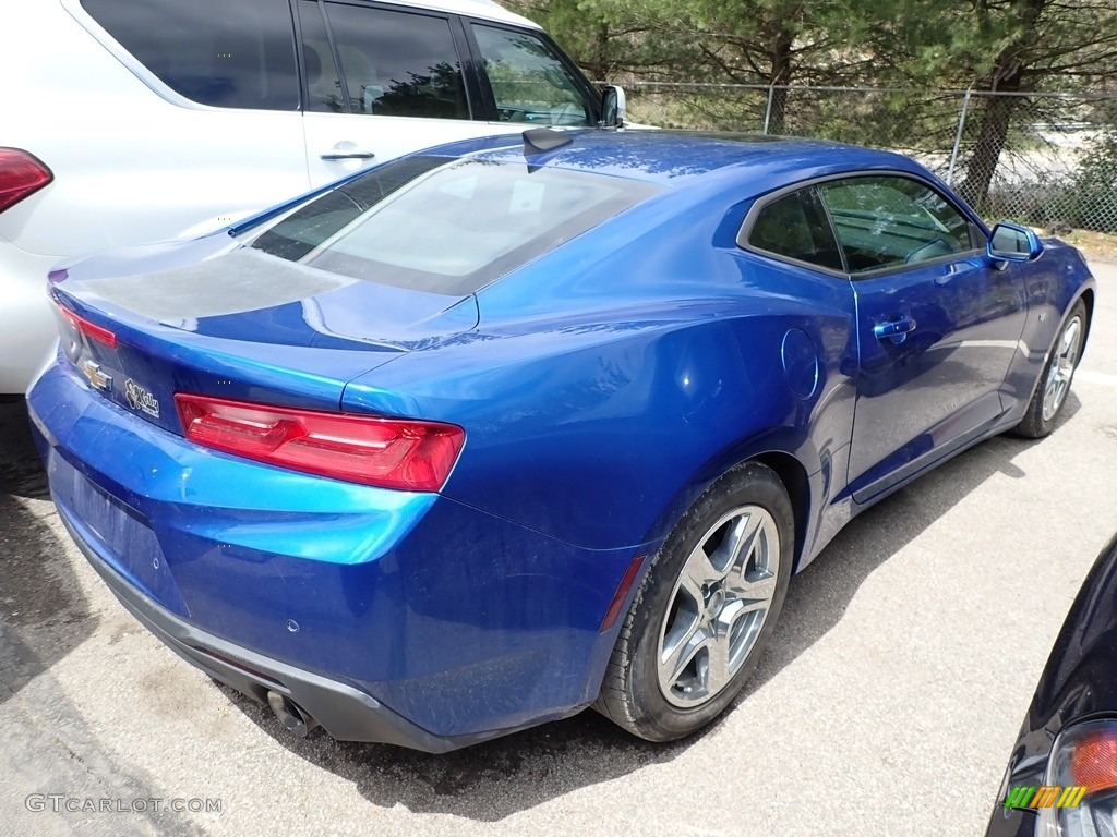 2018 Camaro LT Coupe - Hyper Blue Metallic / Jet Black photo #3