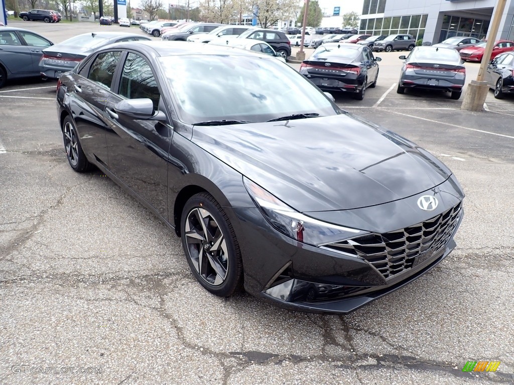 2021 Elantra SEL - Portofino Gray / Black photo #3