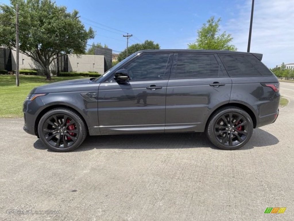 2021 Range Rover Sport HST - Carpathian Gray Metallic / Pimento/Ebony photo #6