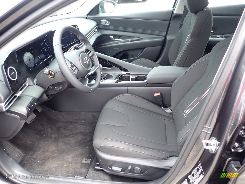 2021 Elantra SEL - Portofino Gray / Black photo #10
