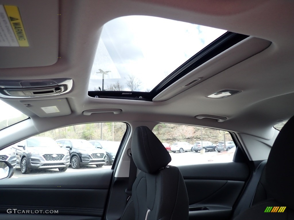 2021 Elantra SEL - Portofino Gray / Black photo #13