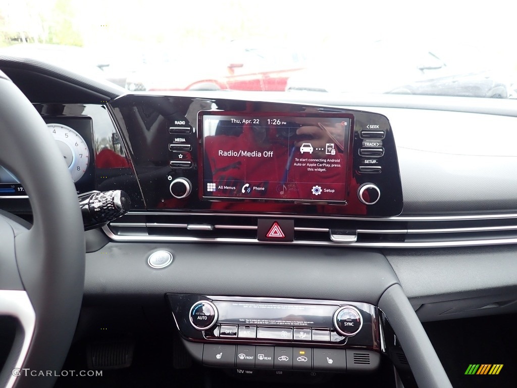 2021 Elantra SEL - Portofino Gray / Black photo #14