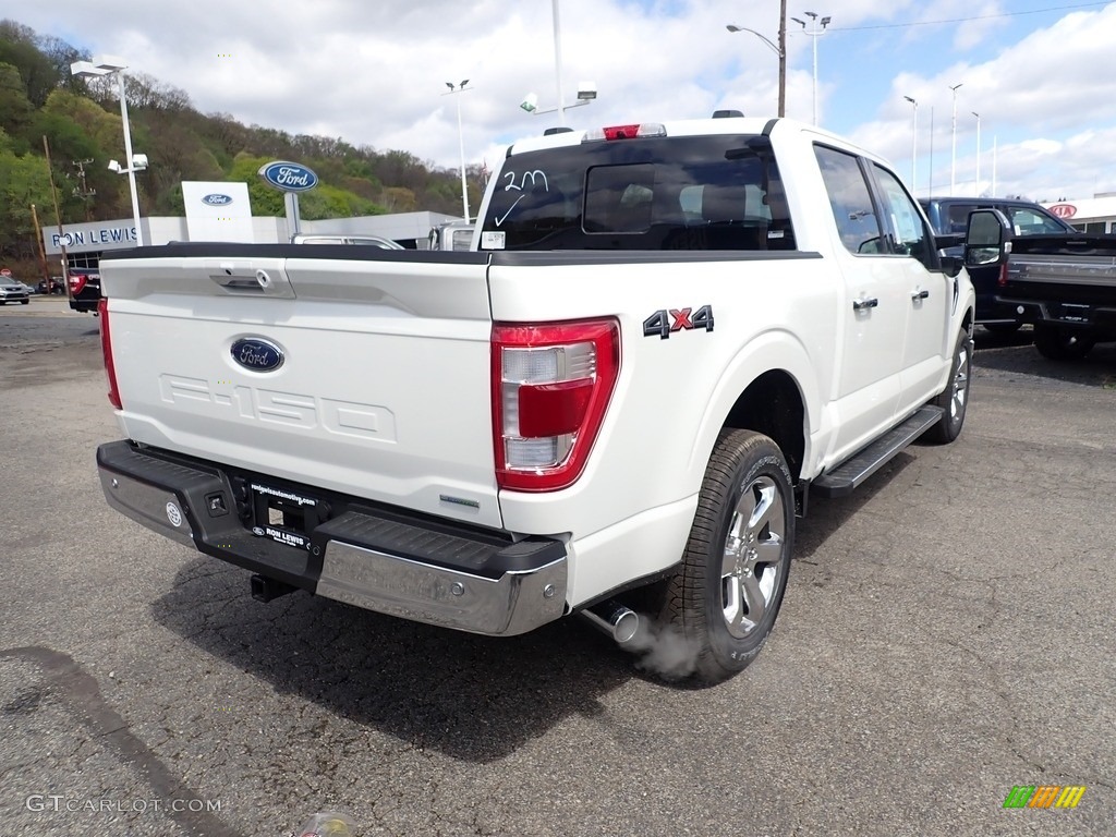 2021 F150 Lariat SuperCrew 4x4 - Oxford White / Black photo #2