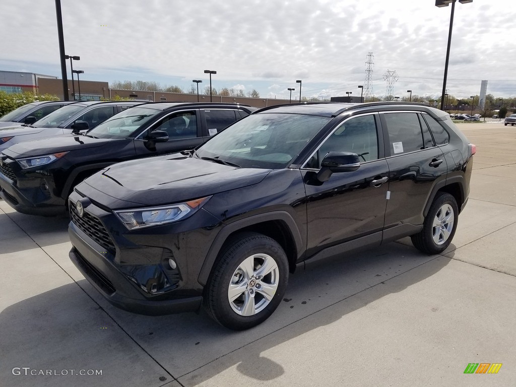 2021 RAV4 XLE AWD - Midnight Black Metallic / Nutmeg photo #1
